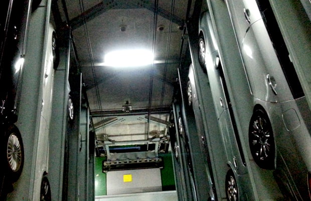 Elevator type mechanical car parking systems